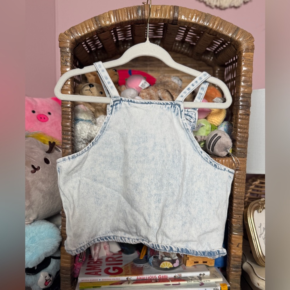 Zara Kids Light Blue Denim Tank Top